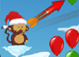 圣诞猴子射气球