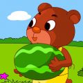 幼儿童话：懒熊买西瓜