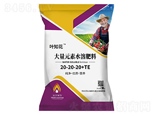 大量元素水溶肥料20-20-20+TE-叶知花-中农众邦