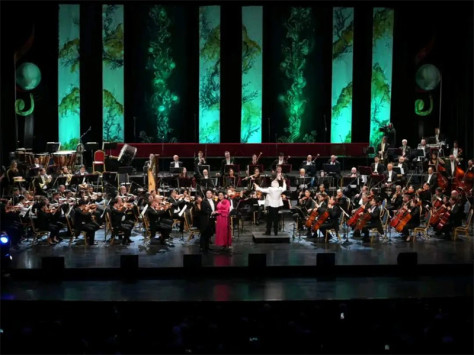 中阿两国交响乐团演出活动现场。苏州交响乐团供图