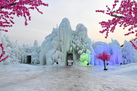 冰挂美景 水晶世界