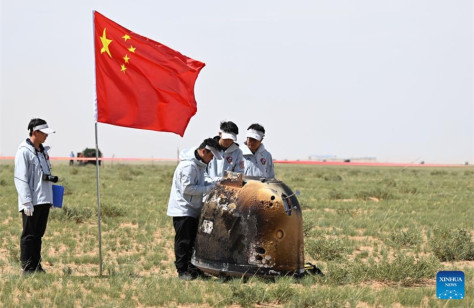 Sonda china Chang'e-6 trae a la Tierra primeras muestras de cara oculta de la Luna