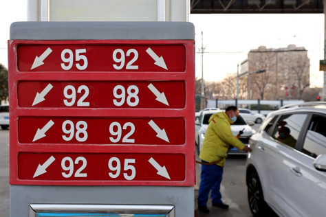 China aumentará precios minoristas de gasolina y diésel