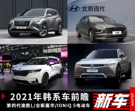 途胜L/新嘉华/IONIQ 5 2021年韩系新车展望