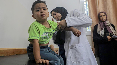 أطفال مرضى في قطاع غزة