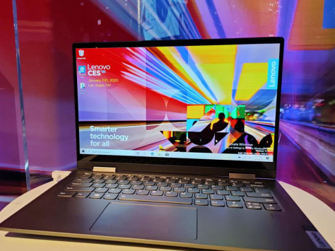 联想展示世界首台5G笔记本Yoga 5G