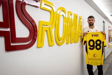 官方：罗马免签澳大利亚国门马修-瑞恩，球员将身披98号球衣