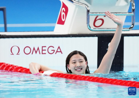 [파리올림픽] 中 탕첸팅, 수영 여자 100m 평영 銀메달 획득