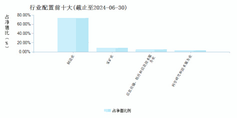 国联安核心趋势一年持有混合A(014325)行业配置