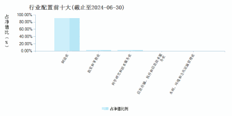 金鹰医疗健康产业A(004040)行业配置