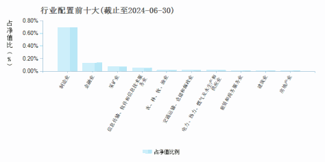 华夏沪深300ETF联接A(000051)行业配置