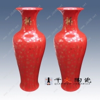 花瓶 中国红花瓶 开业庆典礼品花瓶 