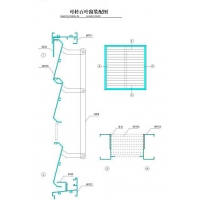 厦门铝合金百页窗大样图