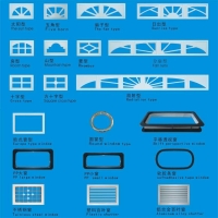 车库门小窗样品图|佛山车库门|车库门配件