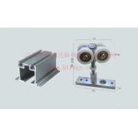 重型折叠门滑轮滑轨 推拉门吊轮吊轨 