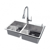 美标洁具卫浴-厨房水槽 方形台上厨盆FFASX119