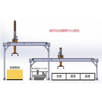 深圳凤鸣亮非接触激光板材自动测厚与厚度分拣生产线