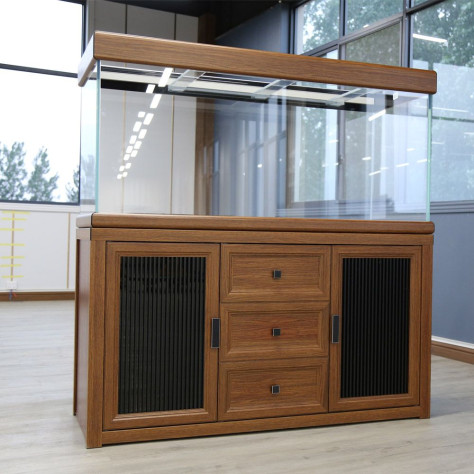 鱼缸定做名亨水族五面超白玻璃各种尺寸家用办公室鱼缸