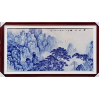 景德镇大师手绘瓷板画 手绘瓷板画收藏品批发