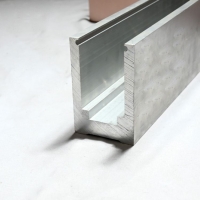 铝型材工厂定制 家装楼梯U型地槽 实心固定包边铝槽