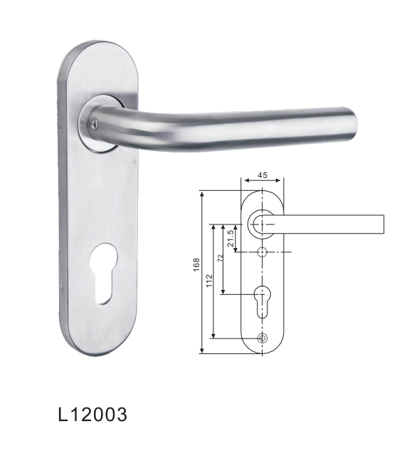 上海向安 欧标管状不锈钢把手 L12003