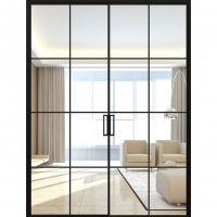 南京极窄边框玻璃移门-中空门厂家-泰欧门窗