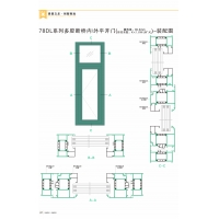 78DL系列多腔断桥内/外平开门