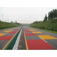 厂家直销高速公路陶瓷颗粒路面 彩色路面