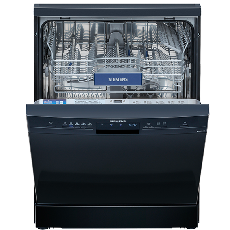 西门子 12套大容量家用除菌洗碗机嵌入式 独立式 独嵌两用 变频 三重烘干 洗烘一体 SJ235B01JC（黑色）
