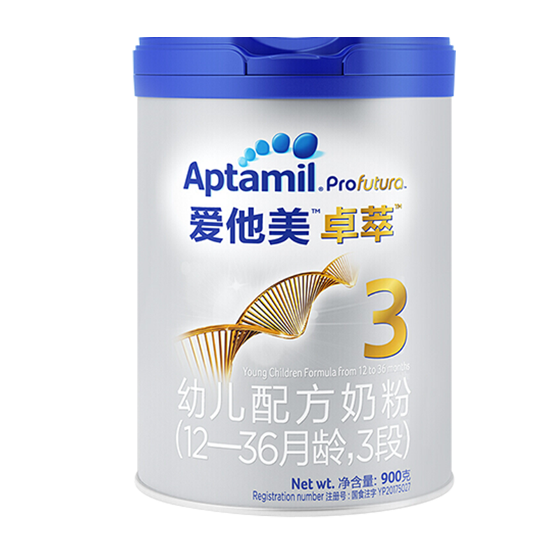 爱他美（Aptamil）  爱他美卓傲3段800g 原卓萃（白金版）幼儿配方奶粉 12-36月 3段800g*6罐 新国标