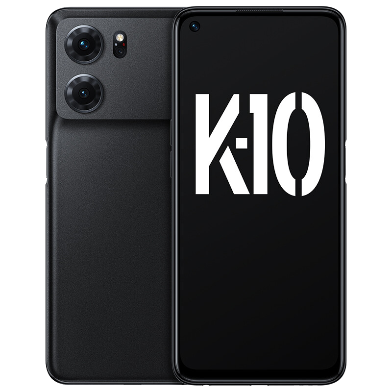 OPPO手机 K10 暗夜黑 12GB+256GB 天玑 8000-MAX 金刚石VC液冷散热 120Hz高帧变速屏 旗舰5G手机