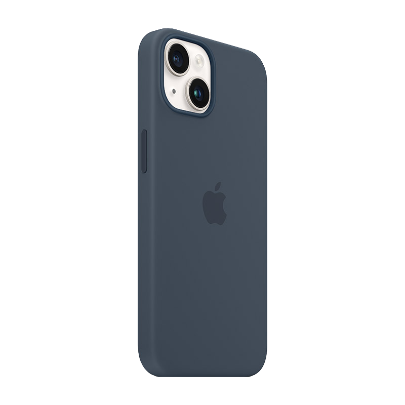 Apple/苹果 iPhone 14 Plus 专用 MagSafe 硅胶保护壳 iPhone保护套- 风暴蓝色 保护套 手机套 手机壳