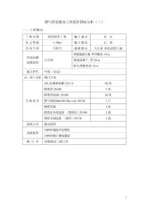 燃气管道敷设工程造价指标