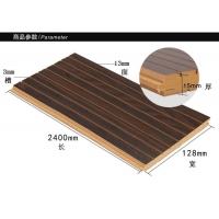 KTV墙体隔音装修材料 槽木吸音板