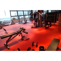 健身房**地板 健身房PVC塑胶地板 健身房塑胶地板 