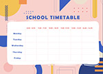 几何装饰学校时间表