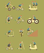自行车运动插图