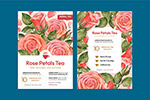 玫瑰花茶包装标签