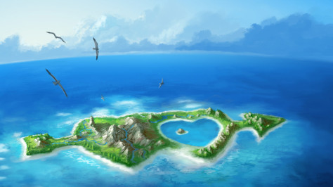 爱情小岛风景壁纸