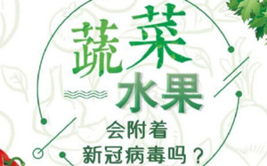 蔬菜水果会附着新冠病毒吗？