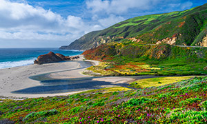 美国加州大苏尔海岸线绝美景色图片