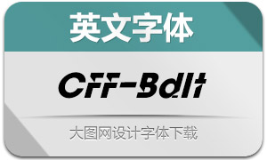 CFFortusnova-BoldIt(英文字体)