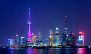 上海东方明珠美丽夜景摄影图片