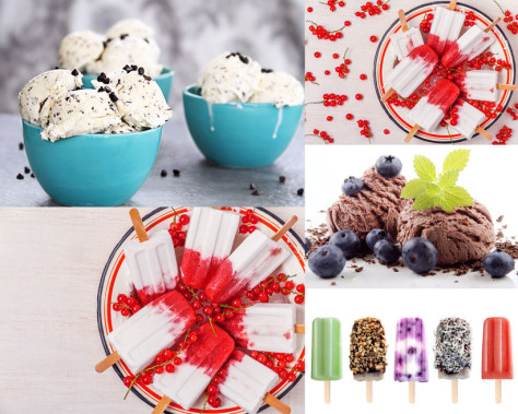 色彩水果冰棒冰淇淋摄影高清图片