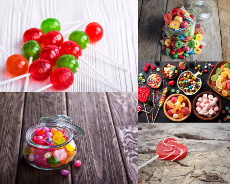 彩色糖果食物摄影高清图片