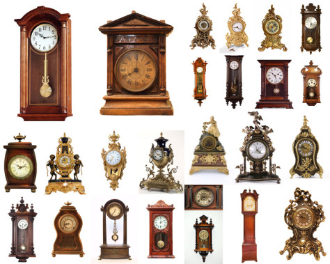 古董钟表摄影高清图片