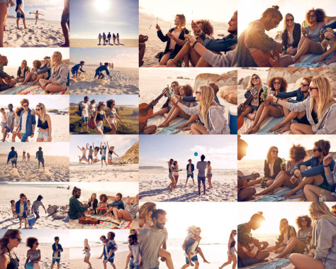 欧美青年沙滩活动摄影高清图片