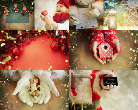 圣诞节装饰礼物摄影高清图片