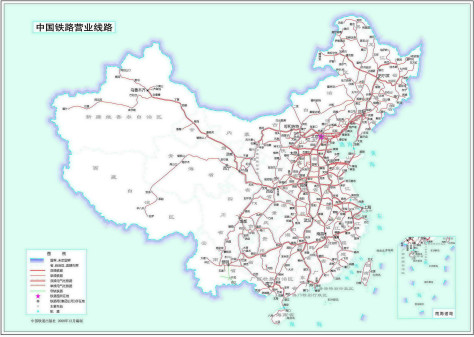 全国铁路线路图