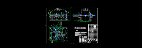 二级减速器全套cad图纸源文件